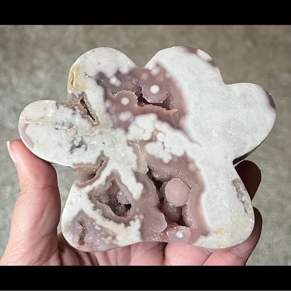 Mother Earth Other - ✨ HP ✨ Pink Amethyst ✨ Paw 🐾 Carving; LOTS of Druzy ✨